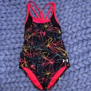 Girls under armor One piece Bathing Suit